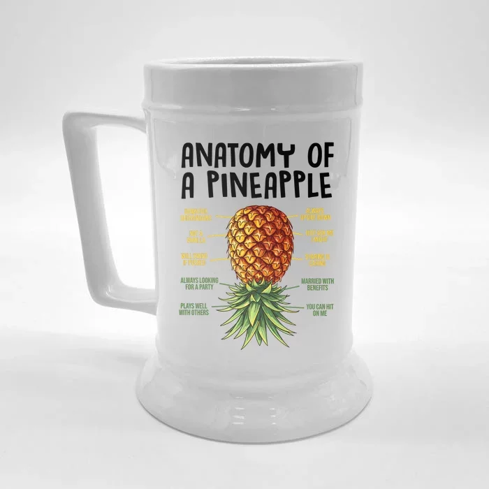 Anatomy Of A Pineapple Swinger Front & Back Beer Stein