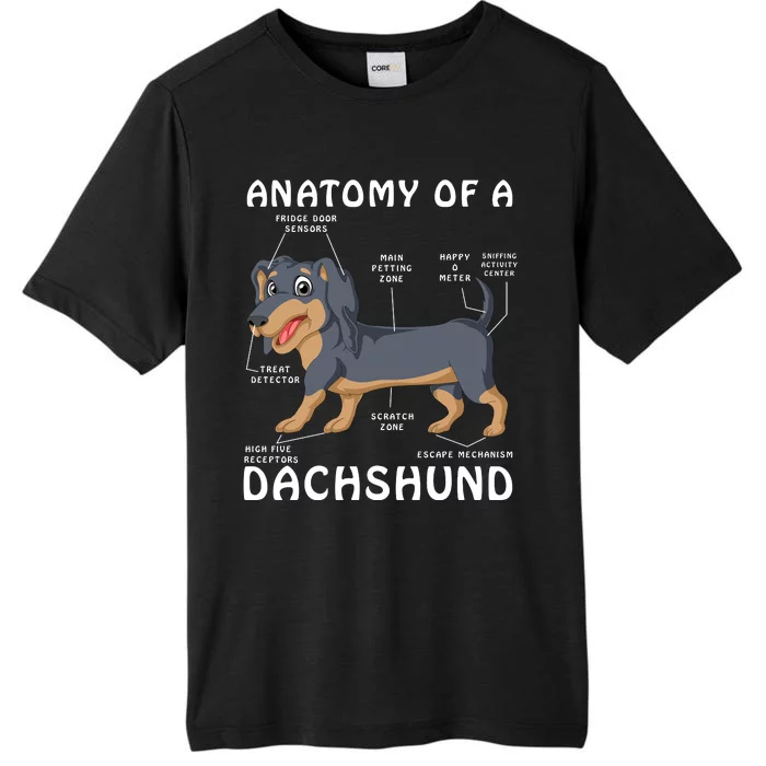 Anatomy Of A Dachshund ChromaSoft Performance T-Shirt