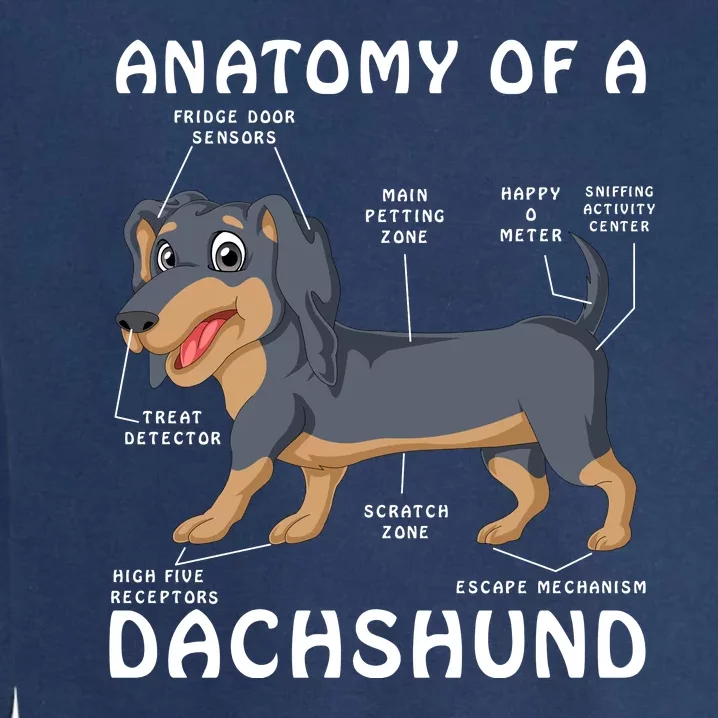 Anatomy Of A Dachshund Garment-Dyed Sweatshirt