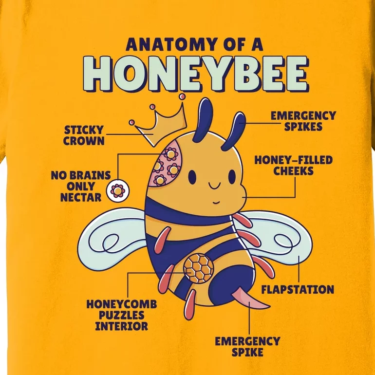 Anatomy Of A Honeybee Bumblebee Premium T-Shirt