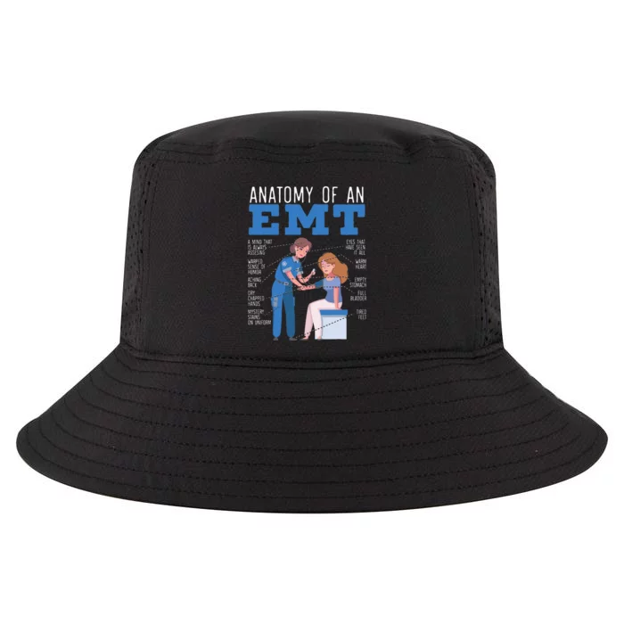 Anatomy Of An EMT Paramedic EMT EMS Health Care Cool Comfort Performance Bucket Hat