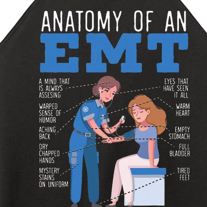 Anatomy Of An EMT Paramedic EMT EMS Health Care Women’s Perfect Tri Rocker Tank