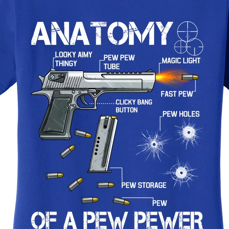 Anatomy Of A Pew Pewer Gift Ammo Gun Adt Meme Lovers Gift Women's T-Shirt