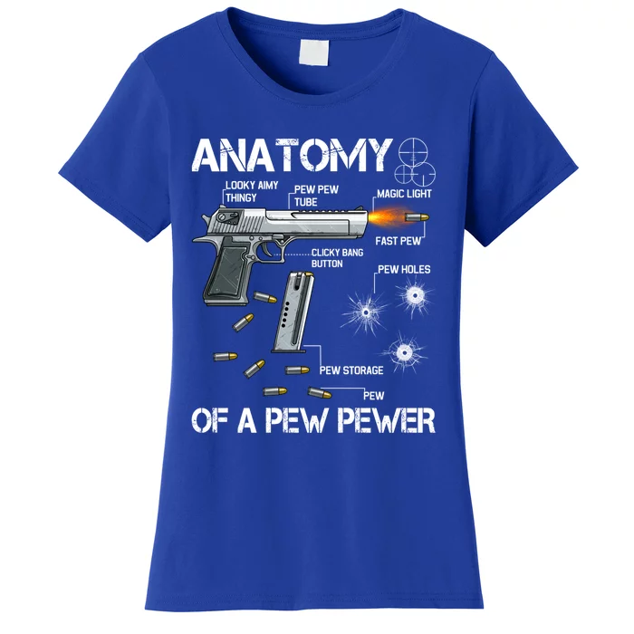 Anatomy Of A Pew Pewer Gift Ammo Gun Adt Meme Lovers Gift Women's T-Shirt