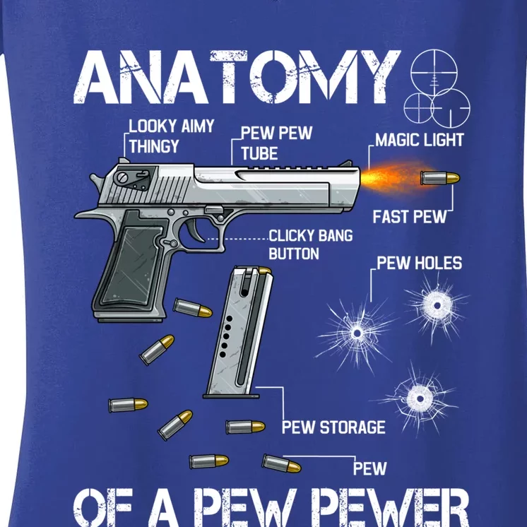 Anatomy Of A Pew Pewer Gift Ammo Gun Adt Meme Lovers Gift Women's V-Neck T-Shirt