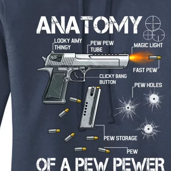 Anatomy Of A Pew Pewer Gift Ammo Gun Adt Meme Lovers Gift Women's Pullover Hoodie