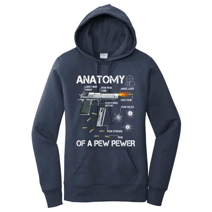 Anatomy Of A Pew Pewer Gift Ammo Gun Adt Meme Lovers Gift Women's Pullover Hoodie