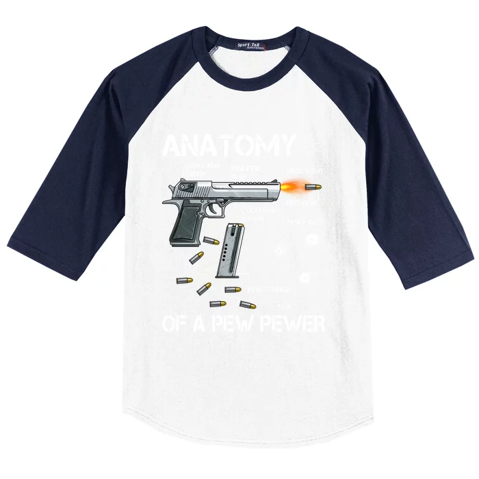 Anatomy Of A Pew Pewer Gift Ammo Gun Adt Meme Lovers Gift Baseball Sleeve Shirt