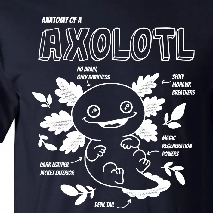 Anatomy Of A Axolotl Tall T-Shirt