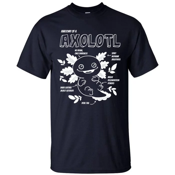 Anatomy Of A Axolotl Tall T-Shirt