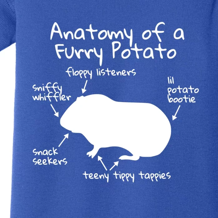 Anatomy Of A Furry Potato Funny Guinea Pig Gift Meaningful Gift Baby Bodysuit