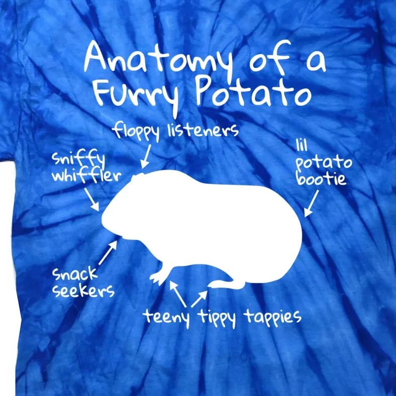 Anatomy Of A Furry Potato Funny Guinea Pig Gift Meaningful Gift Tie-Dye T-Shirt