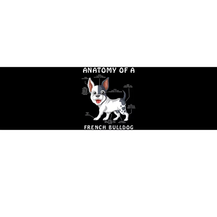 Anatomy Of A French Bulldog Bumper Sticker