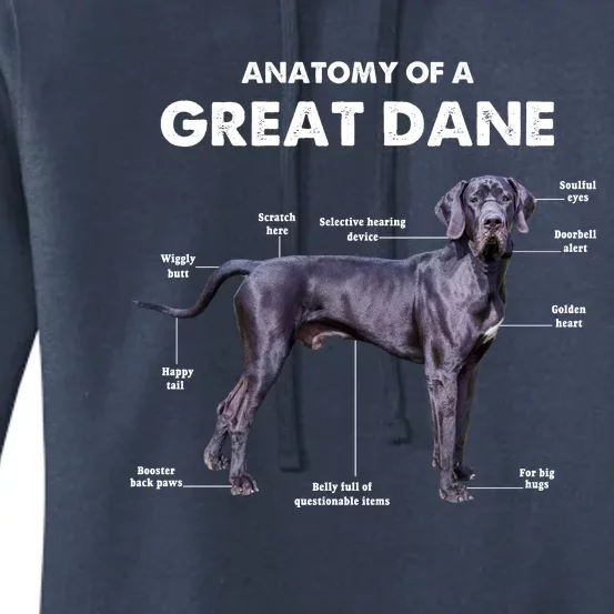 Anatomy Of A Great Dane Perfect Gift For Dog Lovers Women's Pullover Hoodie