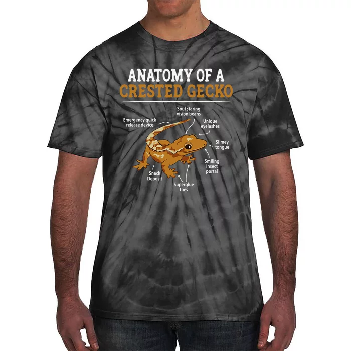 Anatomy of A Leopard Gecko Lizard Lover Tie-Dye T-Shirt