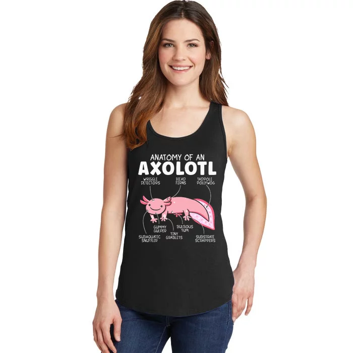 Anatomy Of An Askolotl Owner Mexican Walking Fish Lover Ladies Essential Tank