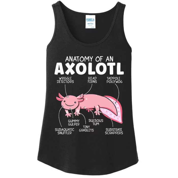 Anatomy Of An Askolotl Owner Mexican Walking Fish Lover Ladies Essential Tank