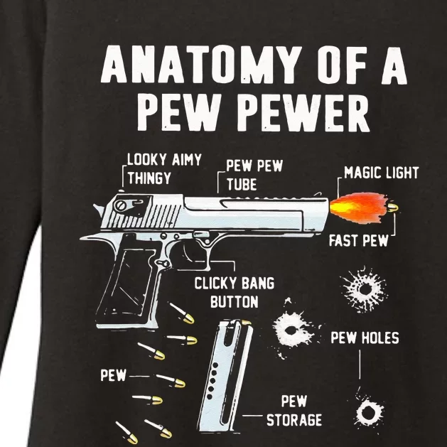 Anatomy Of A Pew Pewer Womens CVC Long Sleeve Shirt