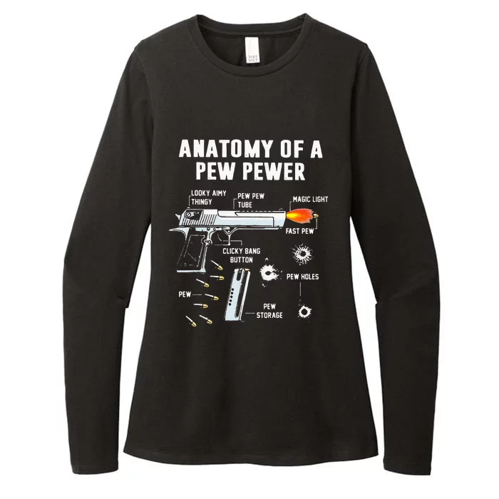 Anatomy Of A Pew Pewer Womens CVC Long Sleeve Shirt