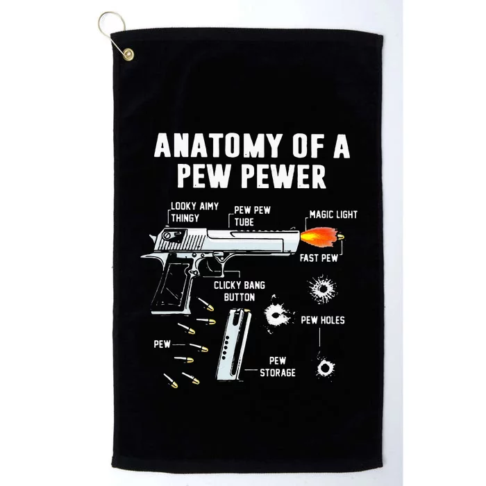 Anatomy Of A Pew Pewer Platinum Collection Golf Towel