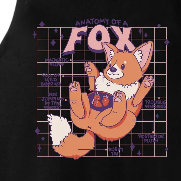 Anatomy Of A Fox Ladies Tri-Blend Wicking Tank