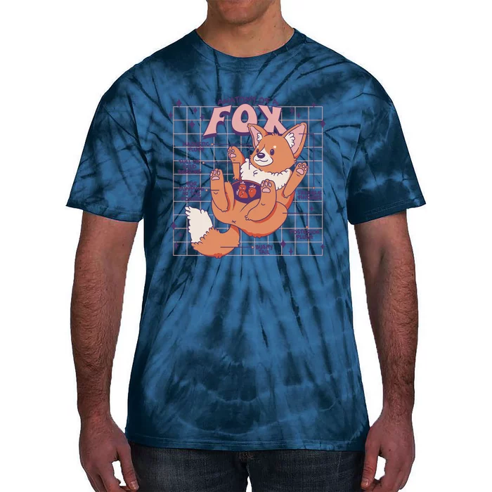 Anatomy Of A Fox Tie-Dye T-Shirt