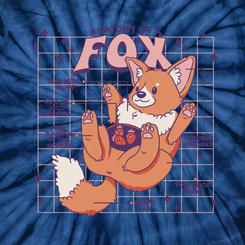 Anatomy Of A Fox Tie-Dye T-Shirt