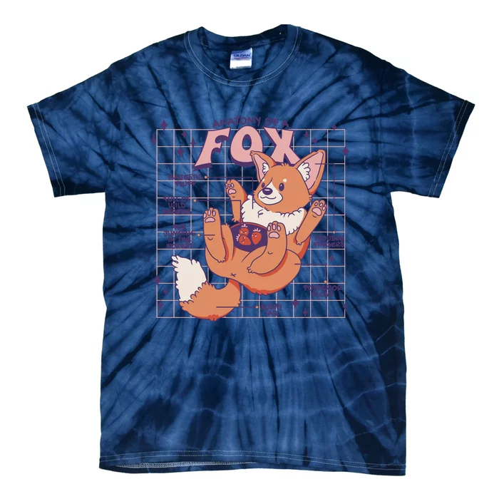 Anatomy Of A Fox Tie-Dye T-Shirt