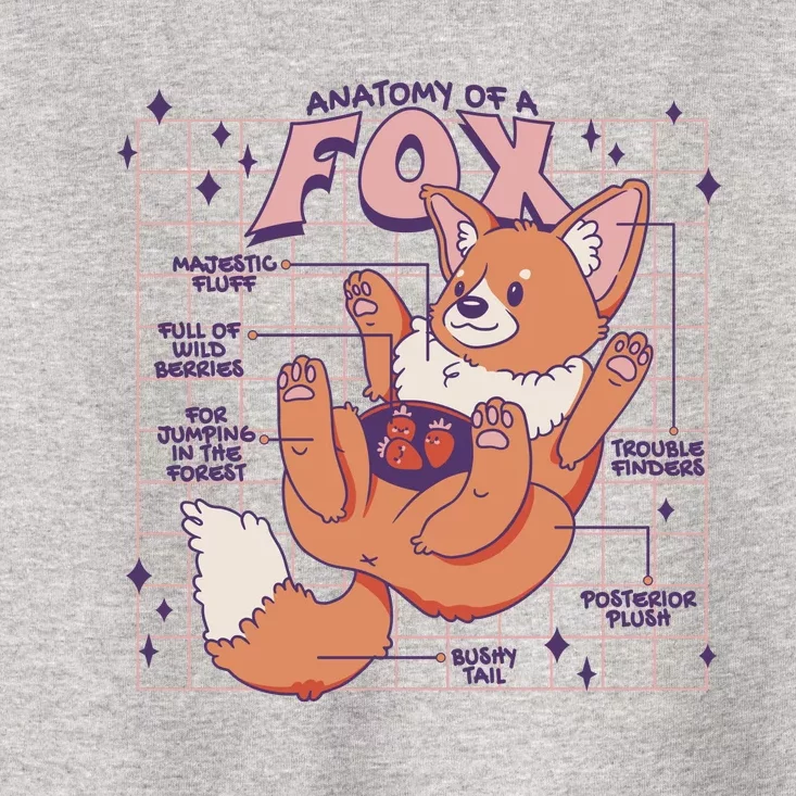 Anatomy Of A Fox Toddler T-Shirt