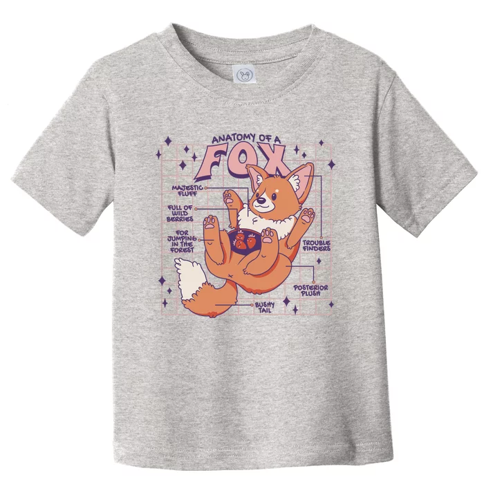 Anatomy Of A Fox Toddler T-Shirt