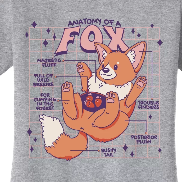 Anatomy Of A Fox Women's T-Shirt