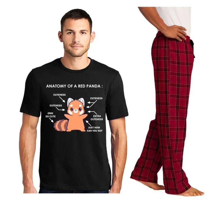 Anatomy Of A Red Panda Science Zoologist Red Panda Anatomy Gift Pajama Set