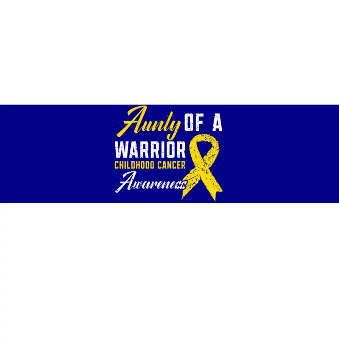 Aunty Of A Warrior Hood Cancer Awareness Gift Bumper Sticker