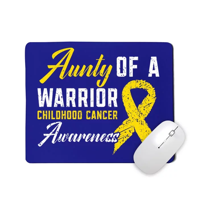 Aunty Of A Warrior Hood Cancer Awareness Gift Mousepad