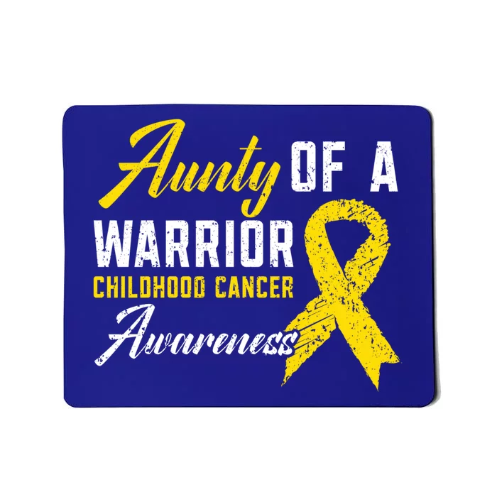 Aunty Of A Warrior Hood Cancer Awareness Gift Mousepad