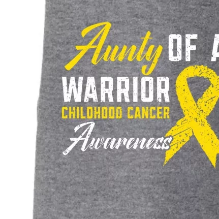 Aunty Of A Warrior Hood Cancer Awareness Gift Doggie 3-End Fleece Hoodie