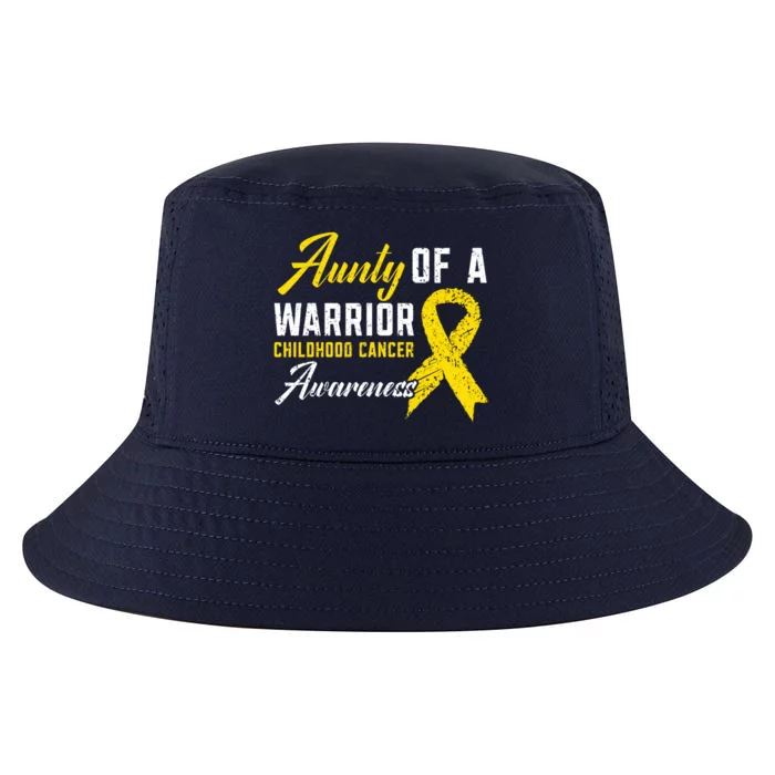 Aunty Of A Warrior Hood Cancer Awareness Gift Cool Comfort Performance Bucket Hat