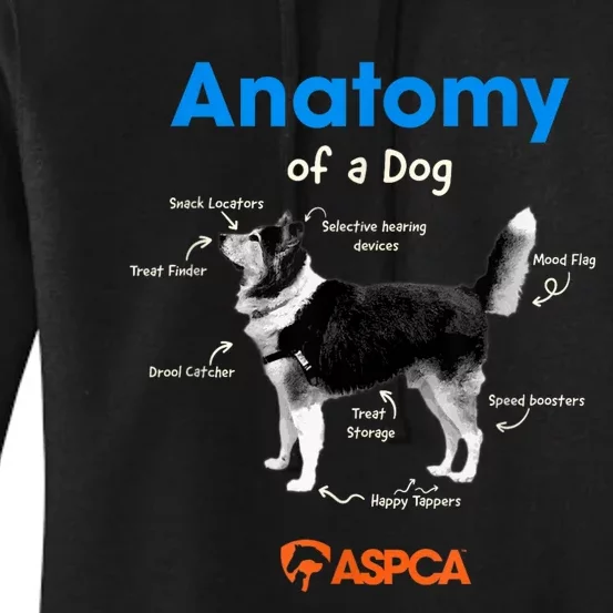 Anatomy Of A Dog Women's Pullover Hoodie