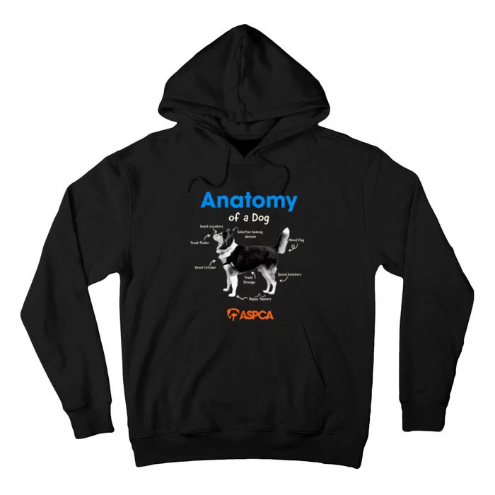 Anatomy Of A Dog Tall Hoodie