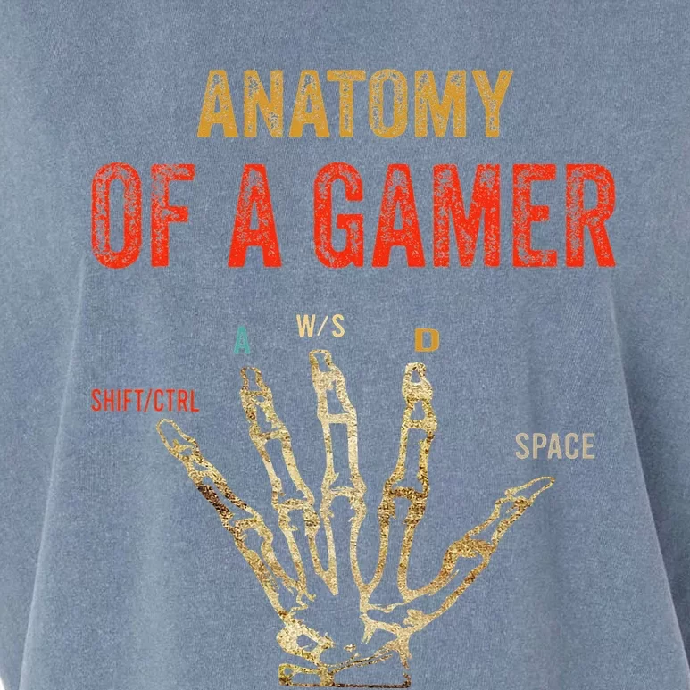 Anatomy of a Gamer Hand funny gaming Garment-Dyed Women's Muscle Tee