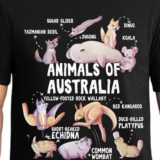 Animals Of Australia Australian Animal Educational Gift Cute Pajama Set