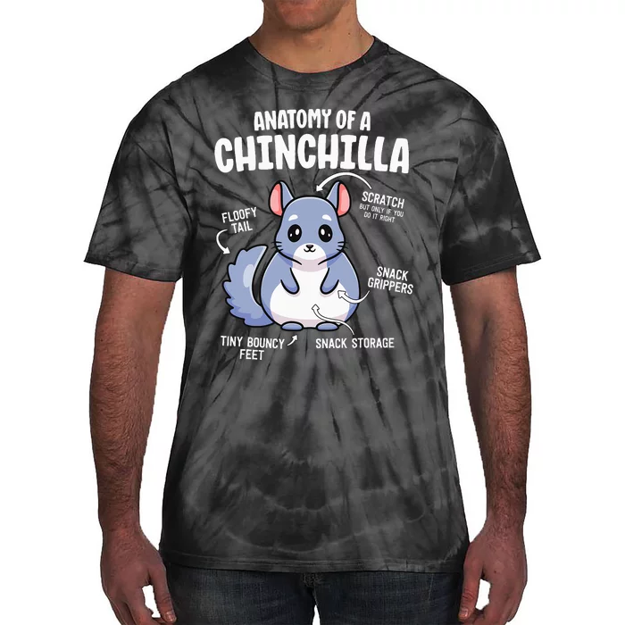 Anatomy Of A Chinchilla S For Women Lover Mom Tie-Dye T-Shirt