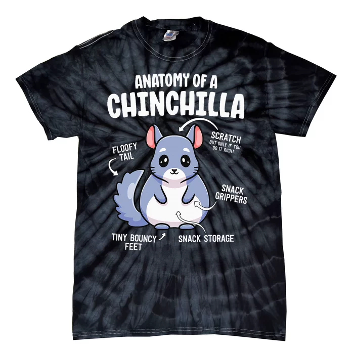 Anatomy Of A Chinchilla S For Women Lover Mom Tie-Dye T-Shirt