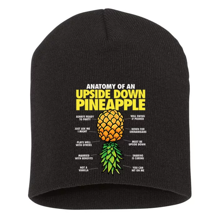 Anatomy of an Upside Down Pineapple Swinger Lifestyle Short Acrylic Beanie