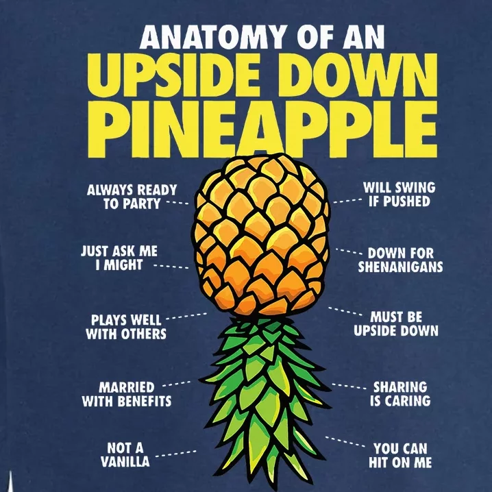 Anatomy of an Upside Down Pineapple Swinger Lifestyle Garment-Dyed Sweatshirt