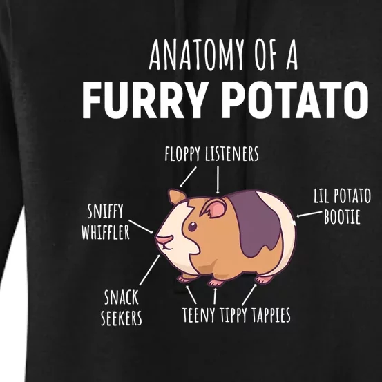 Anatomy Of A Furry Potato Guinea Pig Lover Gift TShirt Women's Pullover Hoodie