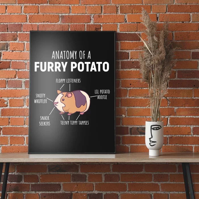 Anatomy Of A Furry Potato Guinea Pig Lover Gift TShirt Poster