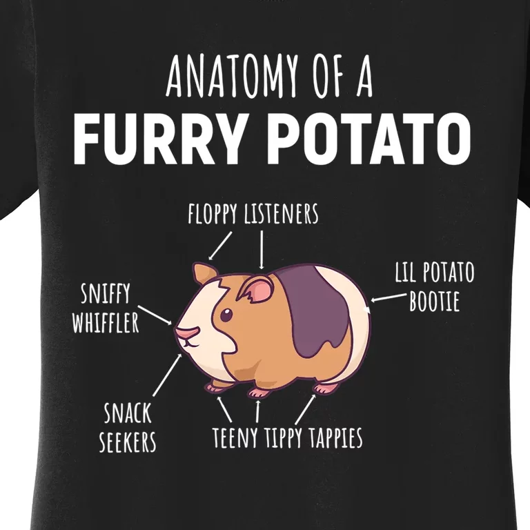 Anatomy Of A Furry Potato Guinea Pig Lover Gift TShirt Women's T-Shirt