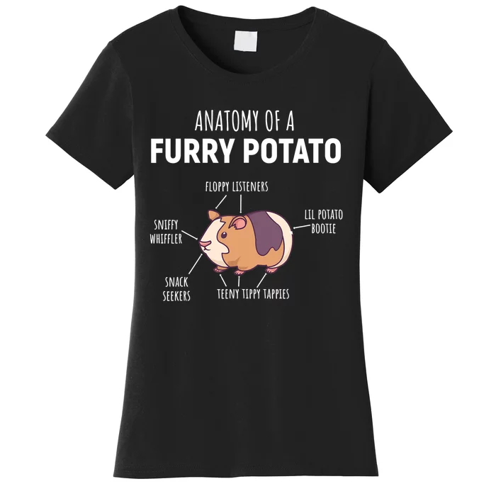 Anatomy Of A Furry Potato Guinea Pig Lover Gift TShirt Women's T-Shirt