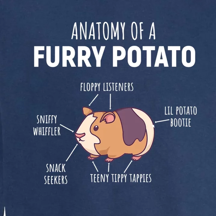 Anatomy Of A Furry Potato Guinea Pig Lover Gift TShirt Garment-Dyed Sweatshirt